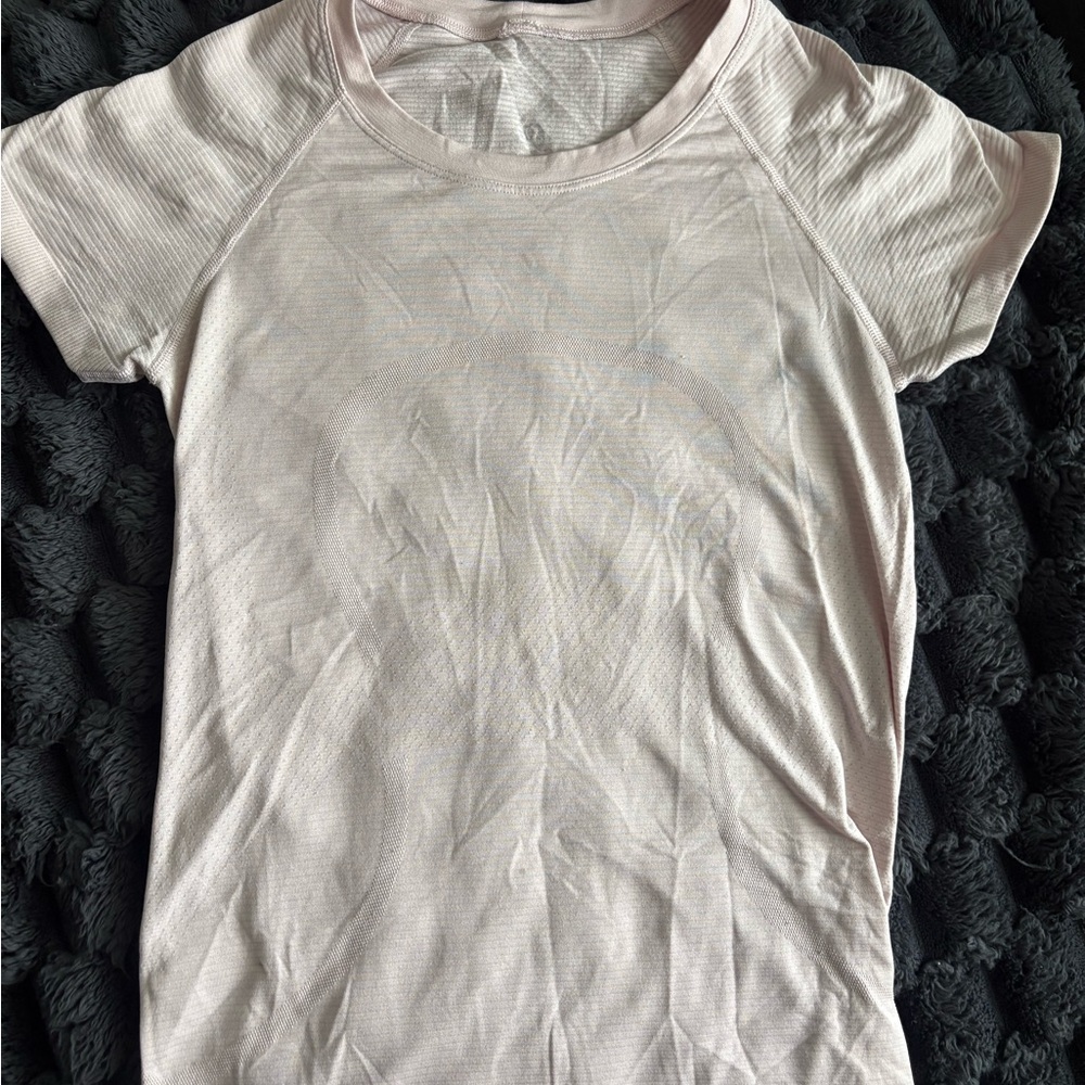Lululemon Athletica Light Pink Short Sleeve Tee